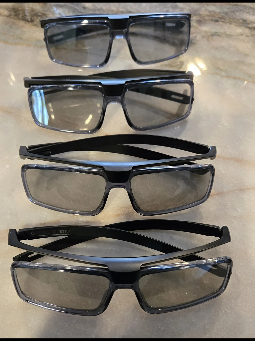 4 Pairs Sony 3D Glasses